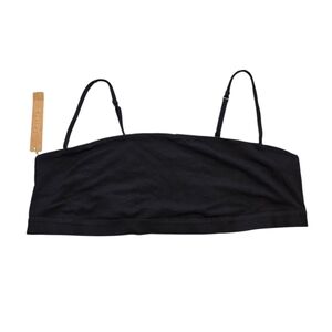 SKIMS Soft Lounge Strappy Scoop Bralette Wireless Bra Onyx Black Xlarge NWT